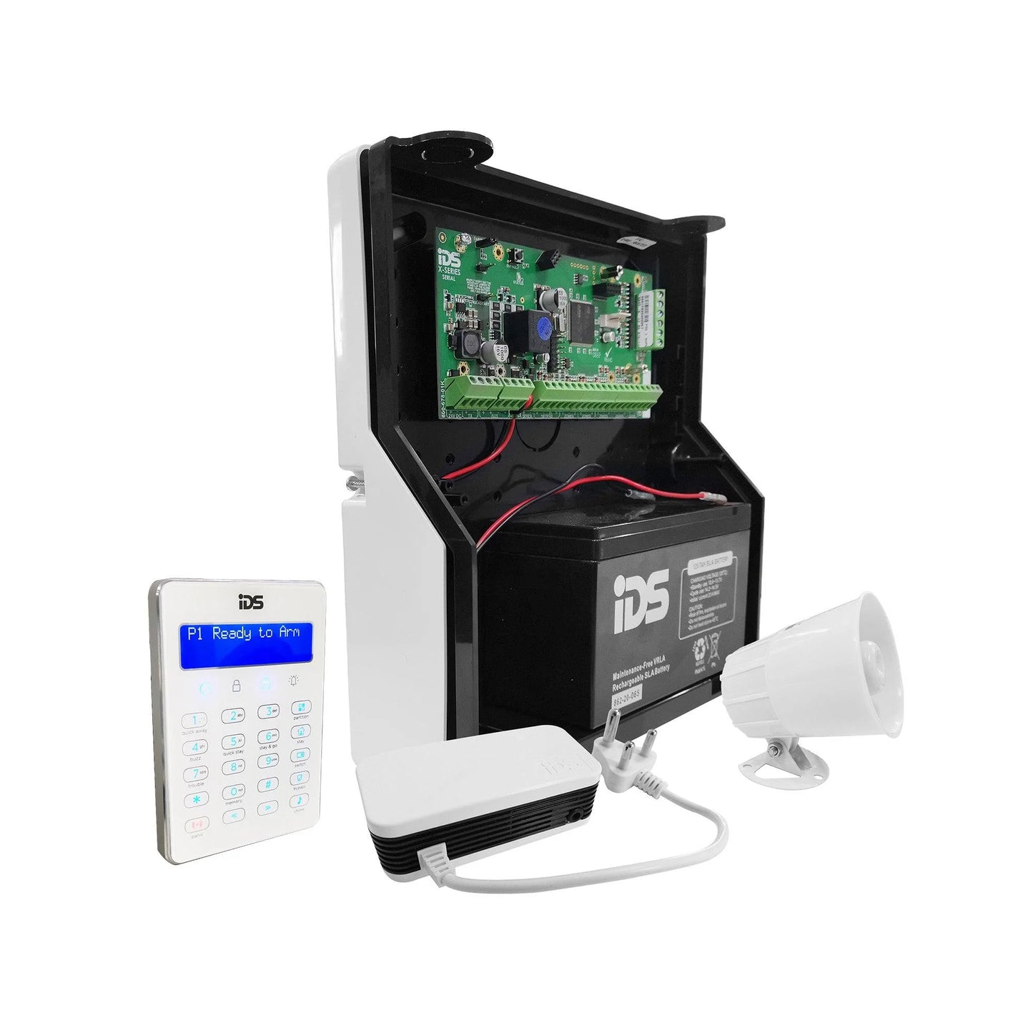 IDS X64 (16 zone) alarm kit with soft touch keypad